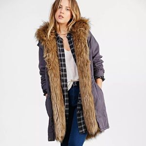 Members Only X UO Faux-Fur Lined Jacket